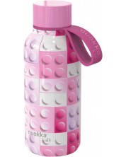 Termo boca Quokka Kids - Solid, Pink Bricks, 330 ml