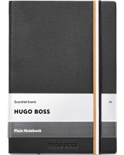 Rokovnik Hugo Boss Iconic - A5, s bijelim listovima, crni -1