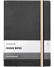 Rokovnik Hugo Boss Iconic - A5, s linijama, crni -1