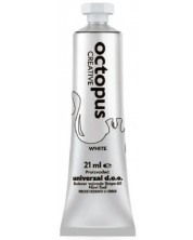 Tempera boja Univerzal - Octopus, 21 ml, bijela