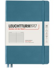 Bilježnica Leuchtturm1917 Rising Colors - А5, s linijama, Stone Blue