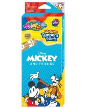 Tempera boje Colorino Disney - Mickey and Friends, 12 boja, 12 ml