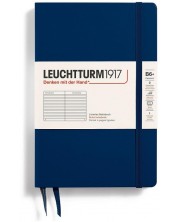 Rokovnik Leuchtturm1917 Paperback - B6+, plavi, linirani, tvrdi uvez
