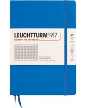 Bilježnica Leuchtturm1917 New Colours - A5, stranice na kvadratiće, Sky -1