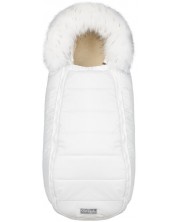 Univerzalna vreća za dječja kolica s vunom DoRechi - Baby XS, bijela -1
