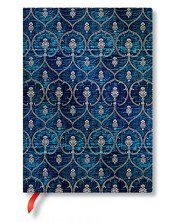 Rokovnik Paperblanks Blue Velvet - 13 х 18 cm, 88 listova