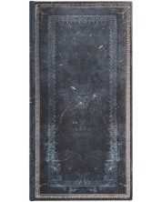 Bilježnica Paperblanks Old Leather - Inkblot, 9.5 х 18 cm, 88 listova