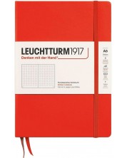 Bilježnica Leuchtturm1917 New Colours - A5, točkaste stranice, Lobster, tvrdi uvez