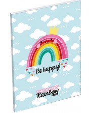 Bilježnica A7 Lizzy Card Happy Rainbow