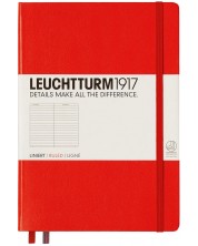 Rokovnik Leuchtturm1917 Medium - A5, crveni, u redovima -1