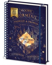 Bilježnica Pyramid Movies: Harry Potter - Marauder's Map, sa spiralom, A4 format