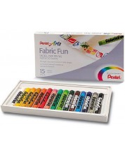 Tekstilne pastele Pentel Arts - 15 boja