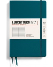 Rokovnik Leuchtturm1917 Paperback - B6+, zeleni, linirani, tvrdi uvez