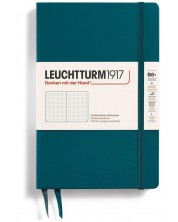 Rokovnik Leuchtturm1917 Paperback - B6+, zeleni, točkaste stranice, tvrdi povez