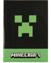 Bilježnica Graffiti Minecraft - Greeper, A5, sa širokim redovima