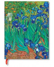 Bilježnica Paperblanks Van Goghs Irises - 18 х 23 cm, 72 lista