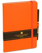 Rokovnik s tvrdim koricama Victoria's Journals A5, narančasta -1