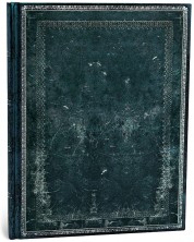 Bilježnica Paperblanks - Midnight Steel, 18 х 23 cm, 72 lista