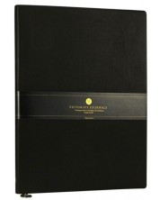 Rokovnik Victoria's Journals Smyth Flexy - Crni, plastični omot, 96 listova, A5 -1