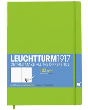 Rokovnik Leuchtturm1917 Sketchbook Master - А4+, bijele stranice, Lime