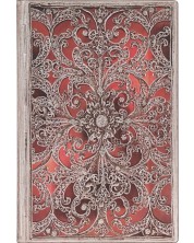 Bilježnica Paperblanks Garnet - 13 х 18 cm, 88 listova, sa širokim redovima