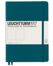Bilježnica Leuchtturm1917 - А5, bijele stranice, Pacific Green