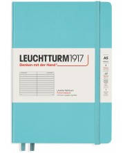 Bilježnica Leuchtturm1917 Rising Colors - А5, s linijama, Aquamarine