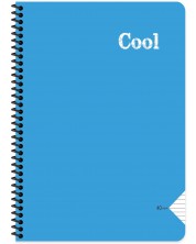 Bilježnica sa spiralom Keskin Color Cool - A4,72 lista, široki redovi, asortiman -1