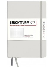 Rokovnik Leuchtturm1917 Natural Colors - A5, sivi, točkaste stranice, tvrdi uvez -1