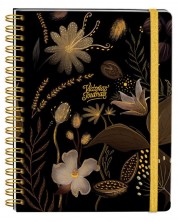 Rokovnik Victoria's Journals Florals - Zlatni i crni, tvrdi uvez, točkasti, 96 listova, A5 -1