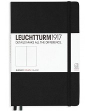 Rokovnik Leuchtturm1917 Notebook Medium A5 - Crna,  bijele stranice -1