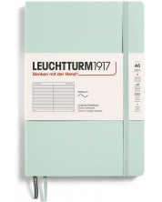 Rokovnik Leuchtturm1917 Natural Colors - A5, svijetlozeleni, s linijama, meki uvez