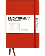 Rokovnik Leuchtturm1917 Natural Colors - A5, crveni, točkaste stranice, tvrdi uvez -1