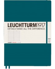 Bilježnica Leuchtturm1917 Master Slim - А4+, s linijama, Pacific Green