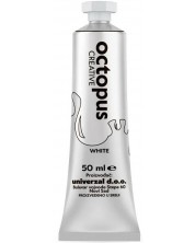 Tempera boja Univerzal - Octopus, 50 ml, bijela