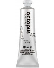 Tempera boja Univerzal - Octopus, 50 ml, bijela -1