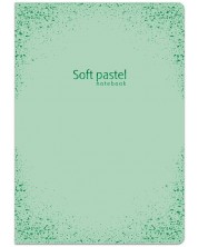 Bilježnica Lastva Soft Pastel - А5, 52 lista, široki redovi, s 2 margine, asortiman