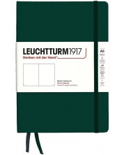 Rokovnik Leuchtturm1917 Natural Colors - A5, tamnozeleni, bijele stranice, tvrdi uvez