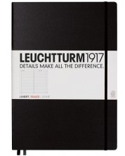 Bilježnica Leuchtturm1917 Notebook Master Classic А4 - Crna, u redovima