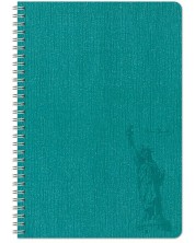 Bilježnica Lastva Landmark - А5, 80 listova, široki redovi, spirala, asortiman