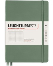 Rokovnik Leuchtturm1917 - Medium A5, točkaste stranice, Olive -1