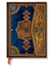 Bilježnica Paperblanks Safavid - Indigo, 13 х 18 cm, 72 lista