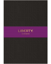 Bilježnica Liberty Tudor - A5, crna, reljefna -1
