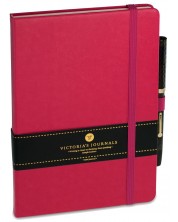 Bilježnica s tvrdim koricama Victoria's Journals А5, crvena