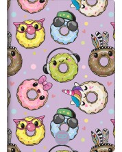 Bilježnica Cool Pack Happy Donuts - А5, široki redovi, 60 listova