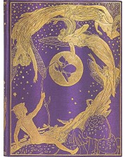 Bilježnica Paperblanks Violet Fairy - 18 х 23 cm, 72 lista, sa širokim redovima