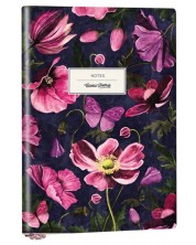 Rokovnik Victoria's Journals Florals - Cvijeće, plastični omot, točkasti, 96 listova, A5 -1
