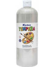 Темперна боя Karbon - 1000 ml, srebrnasta