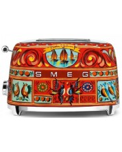 Toster Smeg - TSF01DGEU, 950 W, 6 stupnjeva, višebojni, Dolce & Gabbana