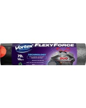 Vreće za smeće Vortex - Flexy Force, 70 l, 10 komada